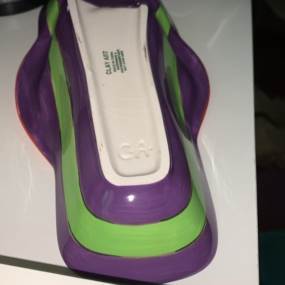 Clay art flip flop serving dish decor - Picture 5 of 8